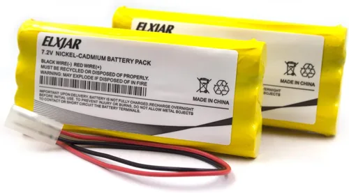 Paquete de 2 baterías de repuesto para luces de emergencia/salida, compatible con Synergistic 118-0017, Dantona CUSTOM-315, Interstate NIC0626, OSI