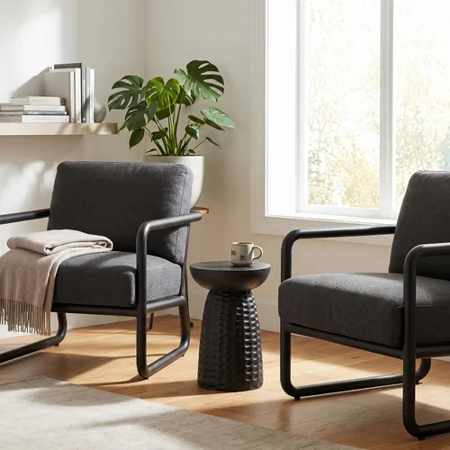 Miniatura 4 de SIMPLIHOME Boyd - Mesa auxiliar redonda de madera de mango maciza de 13 pulgadas de ancho x 18 pulgadas de alto, mesa de noche contemporánea hecha a