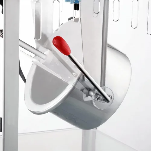Miniatura 6 de Great Northern Popcorn Machine Little Bambino - Máquina de palomitas de maíz para mesa de cine de 2.5 onzas con hervidor de acero inoxidable (azul)