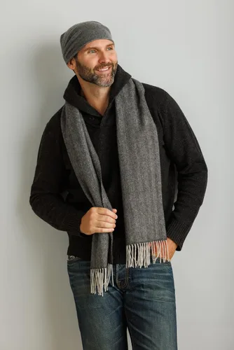 Miniatura 3 de Bufanda masculina Fishers Finery, 100 % cachemira de 2hebras, sin pelusa
