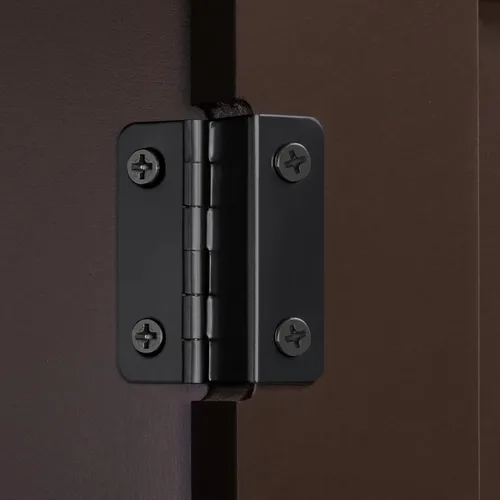 Miniatura 7 de Topeakmart Armario de madera con puertas duraderas y estantes ajustables, armario interior de madera independiente para baño/sala de estar/pasillo