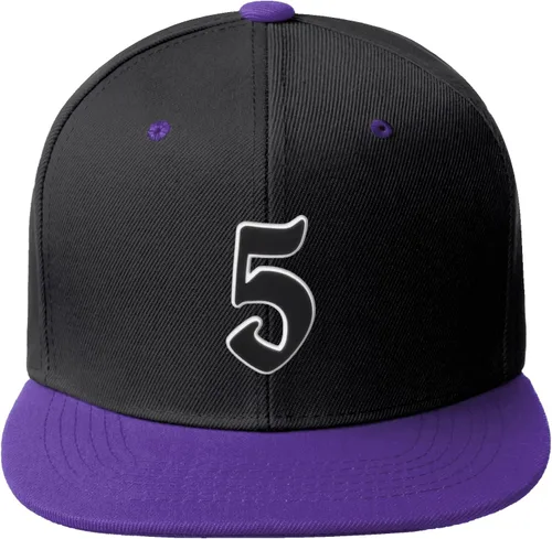 Miniatura 462 de Daxton Gorra clásica con visera de billete plano con letras del alfabeto inglés antiguo de la A a la Z