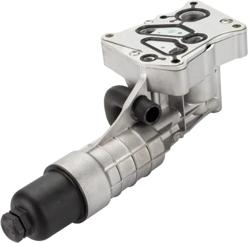Carcasa de Filtro de Enfriador de Aceite de Motor Plateada Compatible con Mercedes Benz M271 W204 C250 R172 SLK250 2012 2013 2014 2015