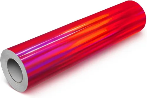 Miniatura 11 de VViViD DECO65 - Rollo de vinilo adhesivo permanente holográfico brillante cromado púrpura para manualidades (6 pies x 1 pie)