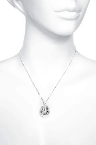 Miniatura 3 de The Noble Collection Juego de Tronos - Colgante de plata esterlina con diseño de huevo de, Plata esterlina