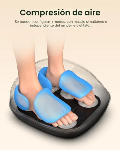 Miniatura 5 de RENPHO Masajeador de pies con calor [2026 actualizado], 3 niveles de compresión de amasamiento profundo, masajeador shiatsu HSA elegible para FSA