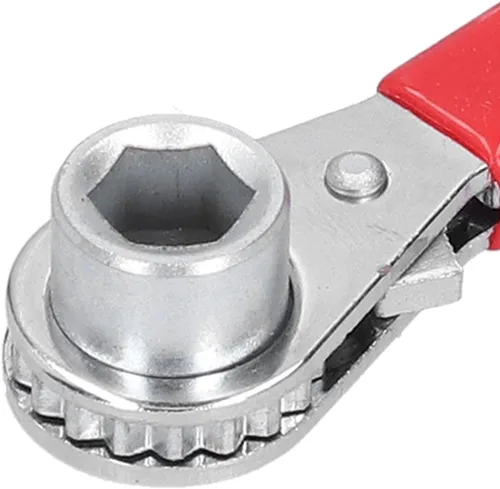 Miniatura 6 de 01 Llave de trinquete, terminal de batería, llave de trinquete no conductora, mango de vinilo grueso, llave de trinquete de terminal de batería