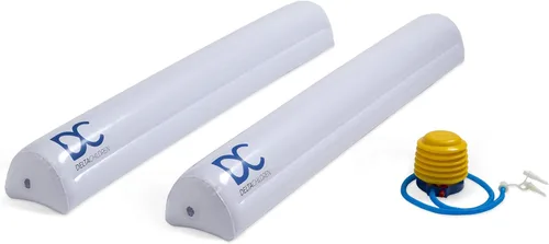 Delta Children Rieles inflables para cama para niños pequeños y niños con bomba de pie (paquete de 2) - Barandillas portátiles a prueba de fugas