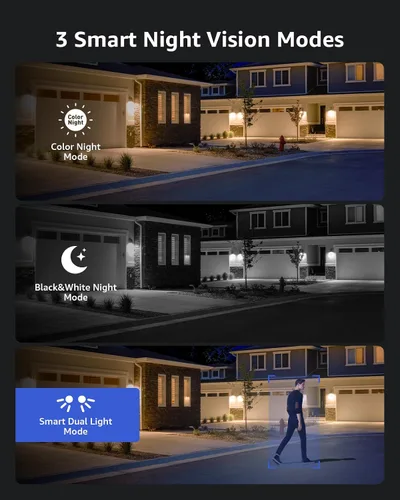 Miniatura 5 de ANNKE Cámara PoE 4K PT, audio de 2 vías, cámara de seguridad IP de inclinación de 345° de 80° para exteriores, seguimiento automático Lite