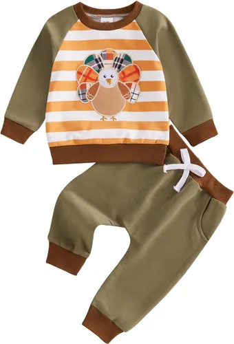 Miniatura 70 de BemeyourBBs Conjunto divertido de sudadera y pantalones de manga larga con letras divertidas para bebé niño y niño
