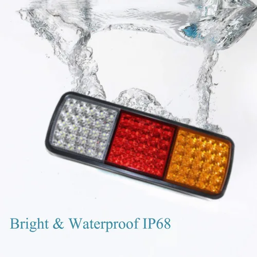 Miniatura 5 de 75 luces LED para remolque, señal de giro, freno de marcha atrás, luces LED para remolque, impermeables, IP68, kit de utilidad, camión, caravana