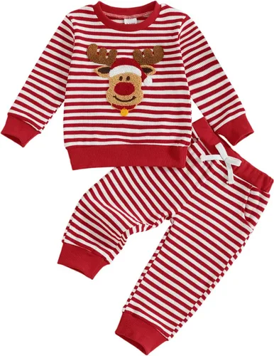 Miniatura 110 de Conjunto de camisa larga y divertida para bebé niño y niña, ropa de primera Navidad, 6, 12, 18, 24 meses, 2T