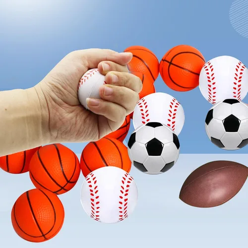 Miniatura 8 de 20/40 pelotas de béisbol para el estrés para niños de 1.6 pulgadas, mini pelota deportiva, pelotas pequeñas de espuma para apretar, alivio