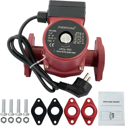 Miniatura 8 de UPS26-99FC 52722512 Bomba de circulador de agua/bomba de caldera 1/6HP Compatible con calefacción radiante, calefacción hidrónico, calefacción