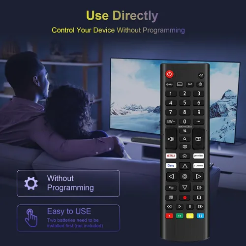 Miniatura 3 de AKB76040302 - Repuesto de control remoto compatible con LG Smart TV 55UQ7570PUJ 55UQ7070ZUE 86UQ7590PUD 27LQ625S 27LQ600S-WU 27LQ600SWU 27LQ615S