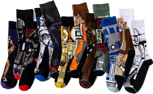 Miniatura 2 de ASWER Calcetines deportivos de algodón para hombre 12 pares de Star Wars