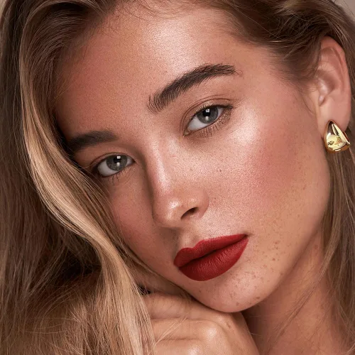Miniatura 3 de Aretes de aro chapados en oro de 14 quilates, pequeños aros cuadrados para mujer, aretes minimalistas lindos para mujeres y niñas, regalo de oro