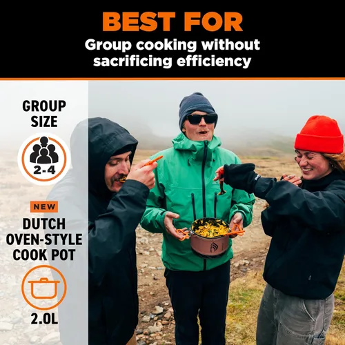 Miniatura 3 de Jetboil TrailCook - Estufa de camping y mochilero con control de calor ajustable, nuevo para 2026, color marrón