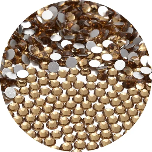 Miniatura 29 de NCB 288 diamantes de imitación de cristal redondos para arte de uñas, con parte trasera plana, para hacer accesorios de bricolaje, zapatos, ropa