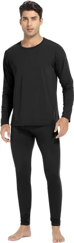 Miniatura 5 de URATOT Conjunto de 2 ropa interior térmica para hombre, con forro polar, ropa interior térmica suave, largo Johns parte superior inferior