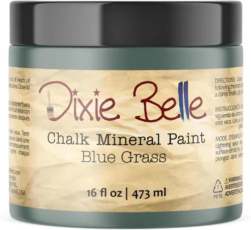 Miniatura 396 de Dixie Belle Paint Company - Pintura con acabado de tiza para muebles, color negro (Caviar), 1 galón, 128 fl oz, pintura mineral color rosa intenso