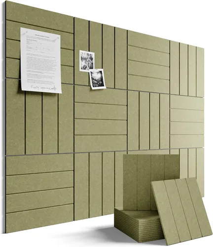 Miniatura 77 de Tablero de anuncios de fieltro grande de 36 x 24 pulgadas, alternativa al tablero de corcho – Paquete de 6 con 40 pestañas adhesivas extraíbles