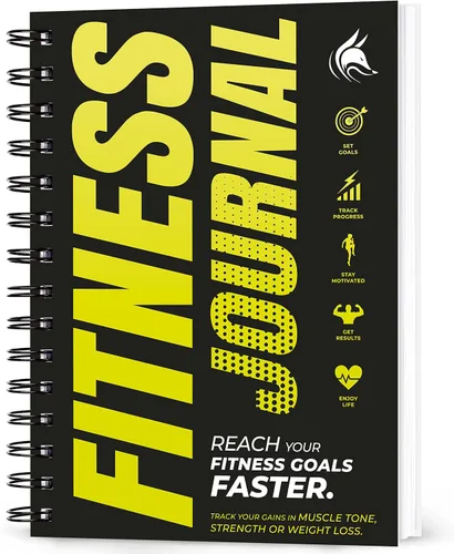 Miniatura 10 de Clever Fox Diario de Fitness Cuaderno de Registro de Entrenamiento - Planificador Diario de Fitness Diario de Entrenamiento para Mujeres y Hombres.