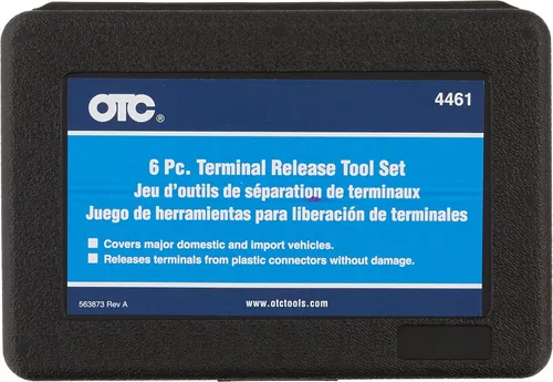 Miniatura 3 de OTC 4461 Juego de herramientas de liberación de terminales automotrices de 6 piezas con estuche