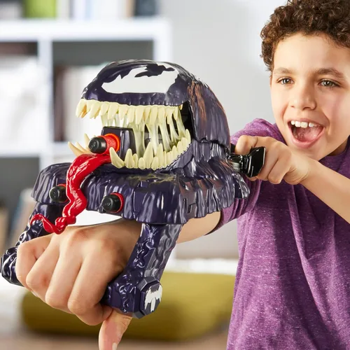 Miniatura 5 de Marvel Spider-Man VenomVersus Marvel's Venom Strike Blaster, juguete NERF Spider-Man, juguetes de superhéroes para niños a partir de 5 años
