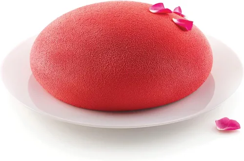 Miniatura 4 de Silikomart Molde de silicona Goccia (Drop), molde redondeado para pasteles con tecnología 3D que crea postres suaves en forma de gota, desmoldea