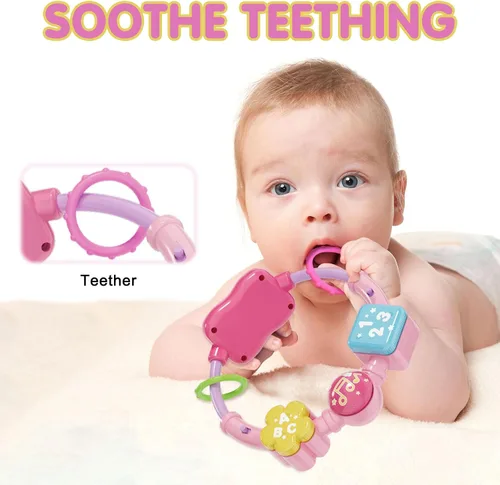 Miniatura 4 de Ryotagift Animales de Peluche Juguetes de Elefante Musical Bilingüe para Bebé, Juguete de Aprendizaje Temprano para Infantes con Música con Luces