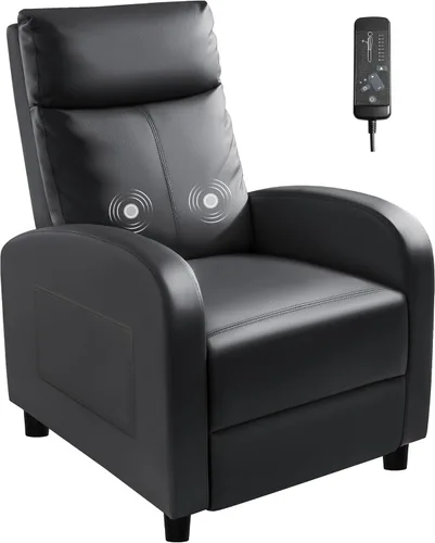 Miniatura 10 de Homall - Silla reclinable acolchada de cuero sintético para sala de estar, sofá reclinable moderno, asiento de club y teatro en casa