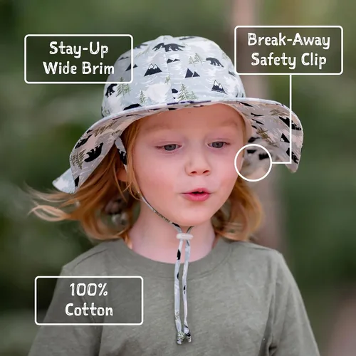 Miniatura 3 de JAN & JUL Adjustable Cotton Floppy Sun Hat with 50+ UPF Protection