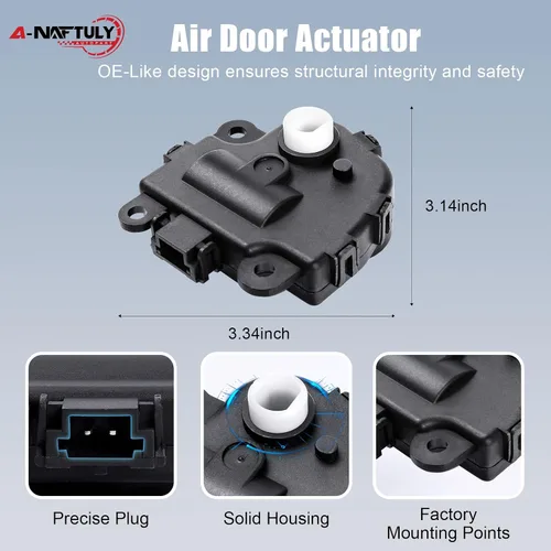 Miniatura 7 de 2 piezas de actuador de puerta de mezcla HVAC compatible con Chevy Impala 2004-2013 Corvette Malibu Buick Pontiac - Motor de puerta de mezcla