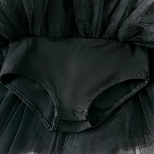 Miniatura 3 de Vestidos tutú de baile para niñas, con mangas con volantes, entrepierna a presión, leotardos de ballet
