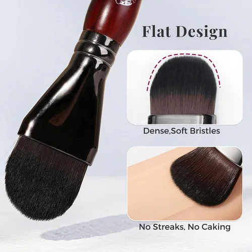 Miniatura 10 de ENERGY Brocha de base para maquillaje líquido, máscara facial de bricolaje de cerdas suaves de alta calidad, cepillo de contorno facial para mezclar