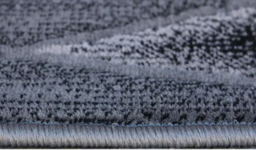 Miniatura 4 de Masada Rugs, Alfombra de pasillo moderna y contemporánea, azul, gris y negro (2 x 7 pies), alfombra de pasillo, alfombra de cocina, tapete de baño