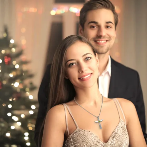 Miniatura 3 de Collar de cruz para mujer, plata de ley 925, joyería religiosa de piedra natal religiosa de Jesús