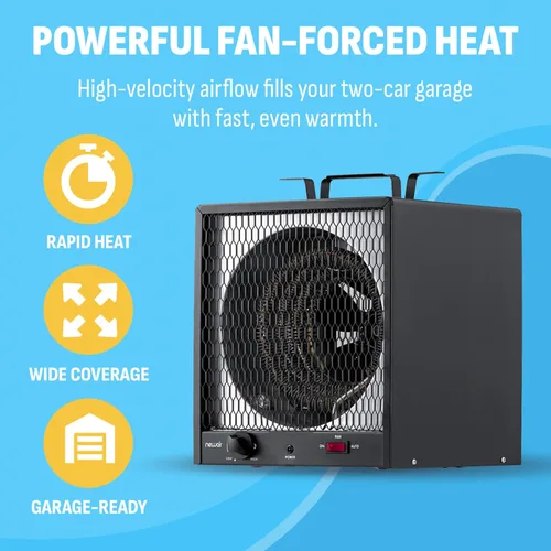 Miniatura 3 de newair G56 5600 W calentador de cochera – Get Fast calor para 560 SQ. cuadrados