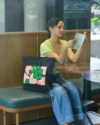 Miniatura 161 de Ecoright Bolsa de lona estética para mujer, bolsa grande con cremallera y bolsillo, bolsa de mano para mujer, para yoga, trabajo, playa