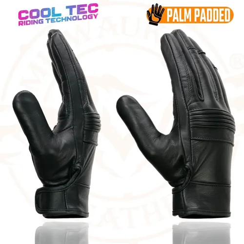 Miniatura 2 de Milwaukee Leather MG7536 - Guantes de mano de piel para hombre, color negro, con nudillos flexibles