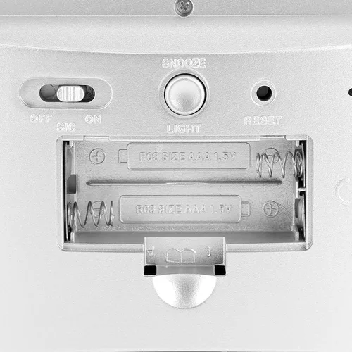 Miniatura 4 de Reloj digital, relojes para dormitorios, reloj digital de temperatura, cargador USB con sensor de sonido digital LCD, reloj despertador