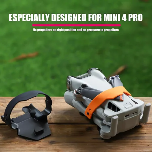 Miniatura 3 de Mavic Mini4 Pro Soporte de hélice para DJI Mini 4 Pro Cámara Drone Accesorios, Hélices de silicona Protector Protector Estabilizador Cubierta Negro