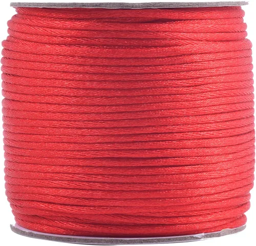 Miniatura 21 de KONMAY 80 Yardas 1.0mm Cordón Rattail de Nylon Satén Seda Trim Hilo para Cuentas para Nudos Chinos, Kumihimo, Trabajo con Cuentas, Macramé, 2-Azul