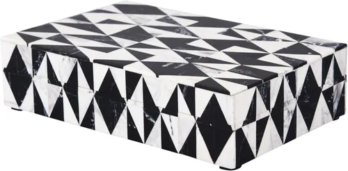 Miniatura 120 de Handicrafts Home Caja de recuerdo decorativa de 8 x 5 – Pequeña caja organizadora con tapa, almacenamiento decorativo Boho, caja de memoria retro
