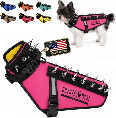 Miniatura 30 de CoyoteVest Chaleco Protector de Arnés para Perro, Accesorios Reflectantes para Perro con Picos para Proteger a tu Mascota de Ataques de Rapaces