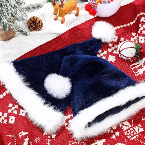 Miniatura 3 de SATINIOR Paquete de 12 Sombreros de Papá Noel de Felpa Gorro de Papá Noel de Navidad para Obsequios de Fiesta Navideña para Mujeres, Hombres