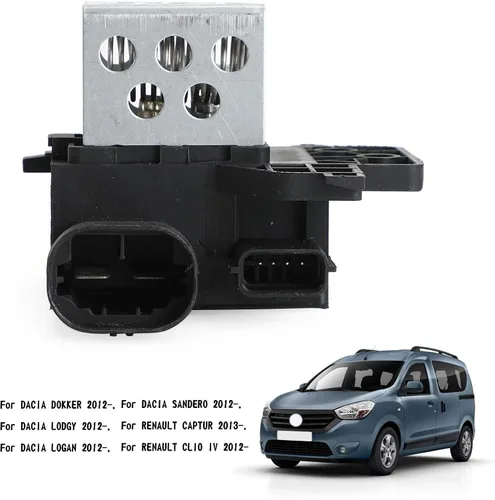 Miniatura 6 de Topteng Resistencia de relé del motor del ventilador del radiador de coche 255509263R se adapta a DACIA DOKKER 2012+, LODGY 2012+, SANDERO 2012+
