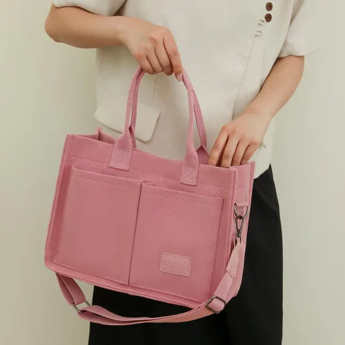 Miniatura 2 de Juoxeepy Bolsa de lona con múltiples bolsillos para mujer, bolsa de iglesia, bolsa de pañales con compartimentos
