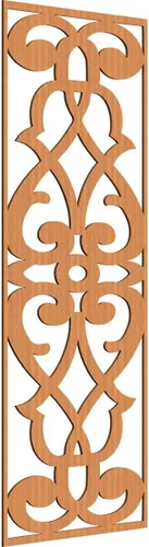 Miniatura 193 de 9 3/8"W x 24 3/8"H x 1/4"T Bellaire Decorativos Paneles de pared de madera calado, abedul